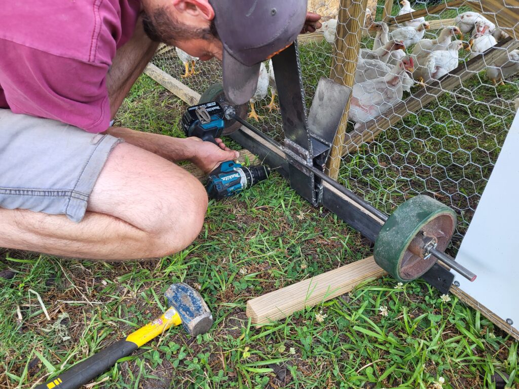 Installing the wheel lifting system