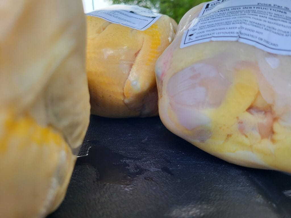 Packaged chicken